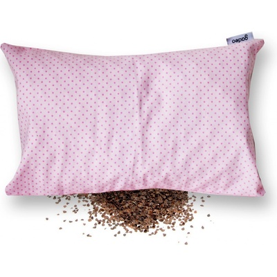 GADEO nahřívací pohankový polštářek POLKA DOTS růžová pohankové slupky s levandulí 18x28 cm – Sleviste.cz