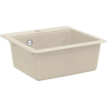 vidaXL Мивка Бежово 470 x 440 мм Гранит (42028406)