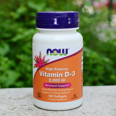 Now Vitamin D3-2000 IU 120 softgels