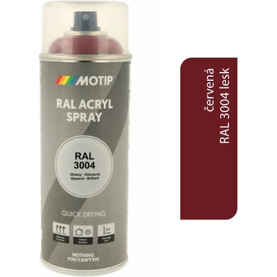 Motip Acryl 400 ml RAL 3004 lesk
