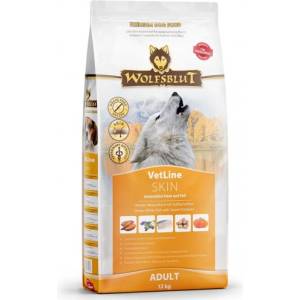 Wolfsblut VETLINE SKIN - Ocean White Fish with Sweet Potatoes - храна за кучета, БЕЗ ЗЪРНО при проблеми с кожата и козината с Океанска бяла риба със сладки картофи, за средни и едри породи, Германия - 12 кг - W