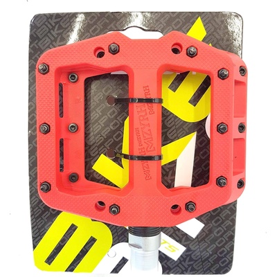 BikeSport Bikesport, ПЕДАЛИ, one piece nylon; РАЗМЕР: 101*113mm; ЦВЯТ: Червен (am5954)