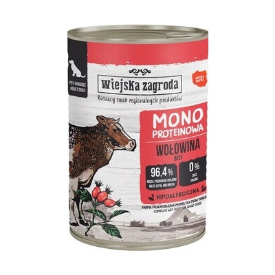 Wiejska Zagroda Monoproteínové hovädzie 400 g