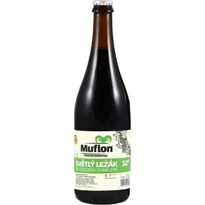 Muflon 12 světlý ležák za stud. chmelený 5 % 0,7 l (sklo)