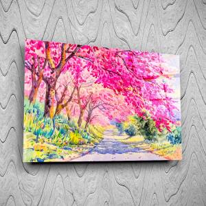 Art gift Стъклено АРТ пано - Розова тишина