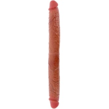 ToyJoy Get Real Foreskin Double Dong 46cm Caramel