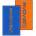 GIVOVA Хавлиена кърпа Givova Double Face 80x165 cm towel - Orange / Blue (Blue / Orange)