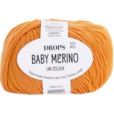 Příze DROPS Baby merino uni color 56 - mandarinka