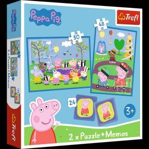 Trefl Puzzle - 2in1 + memos - Happy moments with Peppa Pig Trefl 93331
