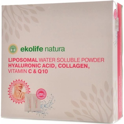Ekolife Natura Hyaluronic Acid Collagen Vitamin C & Q10 ananas 15x6,5 g