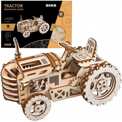 Robotime Rokr Dřevěný 3D Traktor LK401 136ks LK401