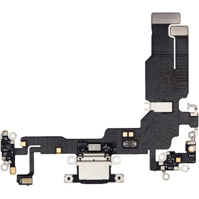 AppleKing nabíjací a audio flex konektor pre iPhone 15 - čierny