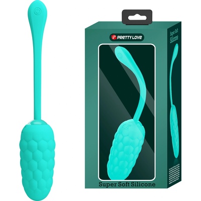 Pretty Love Marina Super Soft Silicone Vibrating Egg Aqua Green