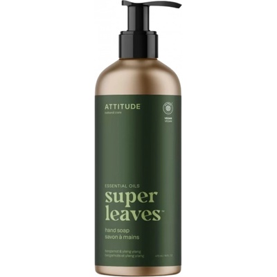 Attitude Super Leaves Essentials prírodné mydlo na ruky Bergamot & Ylang Ylang 473 ml