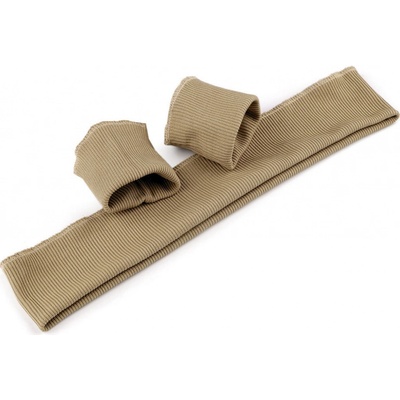 Prima-obchod Elastické náplety šíře 7 cm sada (2x rukáv, 1x pás), barva 8 (113) béžovozelená