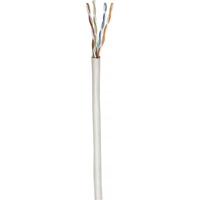 Intellinet 704663 UTP kabel, Cat6, drát, 23AWG, materiál CCA, 305m, šedý