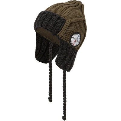 Marhatter chlapecká pletená čepice 7987 tmavý khaki