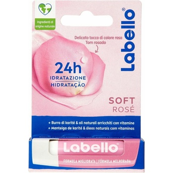 Labello Soft Rosé tyčinka na pery 12 x 4,8 g