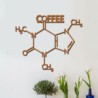 dřevo života Dřevěný obraz COFFEE FORMULA Rozměry (cm): 60x50, Zvolte barvu dekoru: Třešeň