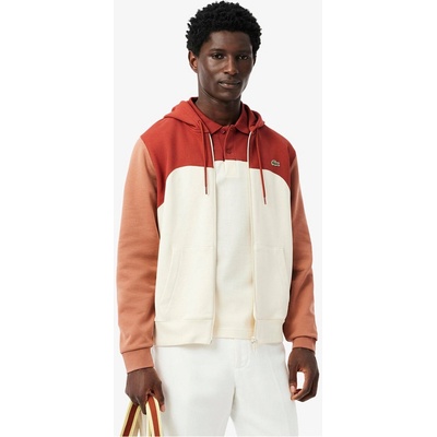 Lacoste Суичър Lacoste Colour Block Zip Hoodie - Latte HBI