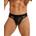 SuperLove Afterdark Faux Leather Sexy String for Men 291 Black S