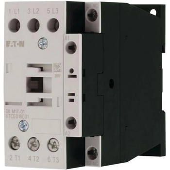 Eaton Контактор EATON DILM17-01(RDC24), 277050 - 3 полюса, 380 V 400 V 7, 5 kW, 1 NC, RDC 24: 24 - 27 V DC, DC работа, Винтови клеми (277050)