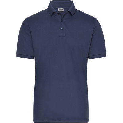 James & Nicholson polokošile Solid JN 1806 elastická krátký rukáv pánská černá