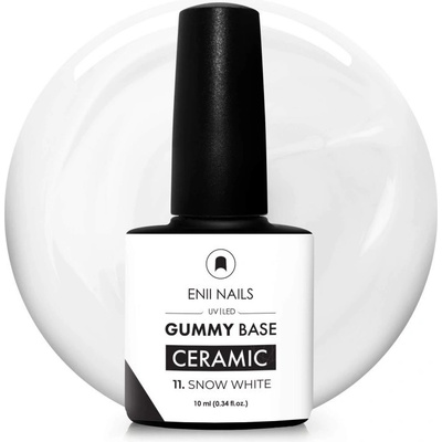 Enii Nails Gummy Base Ceramic 11 Snow White 10 ml