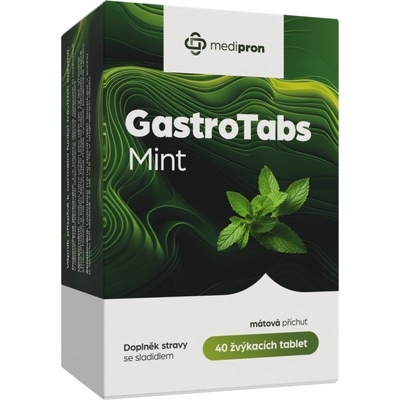 Medipron GastroTabs Mint 40 žvýkacích tablet