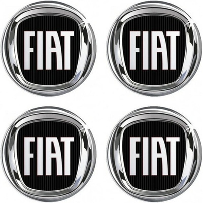 Samolepky živicové 3D FIAT 4ks AutoZulu
