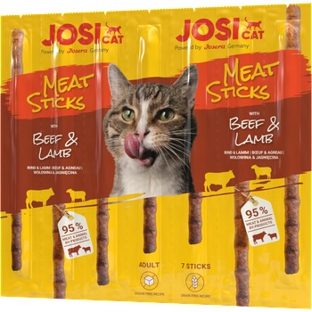 JosiCat JOSERA JosiCat Месни пръчици с говеждо и агнешко месо 35г (7 броя)