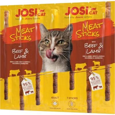 JosiCat JOSERA JosiCat Месни пръчици с говеждо и агнешко месо 35г (7 броя)