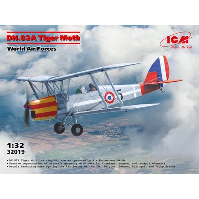 ICM de Havilland DH.82a Tiger Moth World Air Forces 1:32