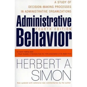 Administrative Behavior, 4th Edition (ISBN: 9780684835822)