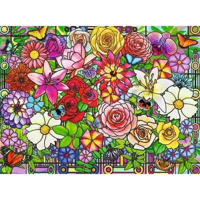 RAVENSBURGER Květinový svět Tiffany XXL 100 dílků