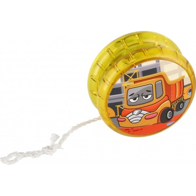 Teddies Jojo dopravní prostředky svítící plast 6cm žlutá