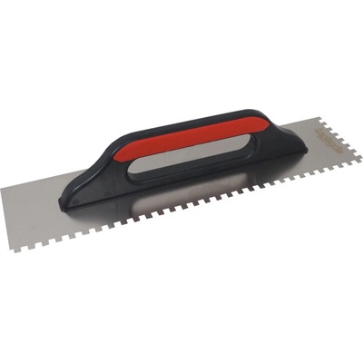 TOPTRADE hladítko nerezové, PROFESSIONAL, zub 6 mm, 500 x 130 mm