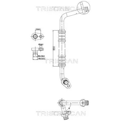 TRISCAN Vysokotlaké / nízkotlaké vedení klimatizace TRI 9010 28003