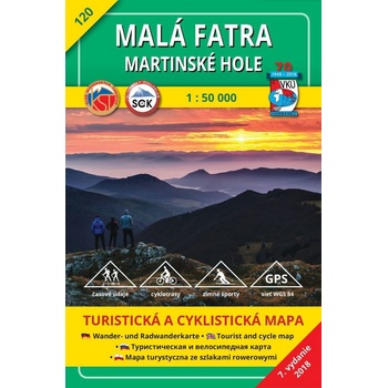 Malá Fatra Martinské hole 1:50 000 120 Turistická mapa