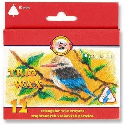 KOH-I-NOOR Voskovky trojúhelníkové 10mm "Aquarell" 12ks