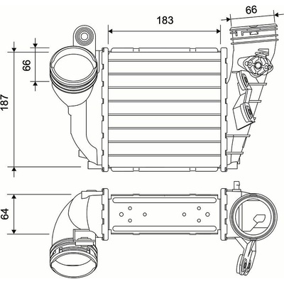 Chladič turba VALEO 822953