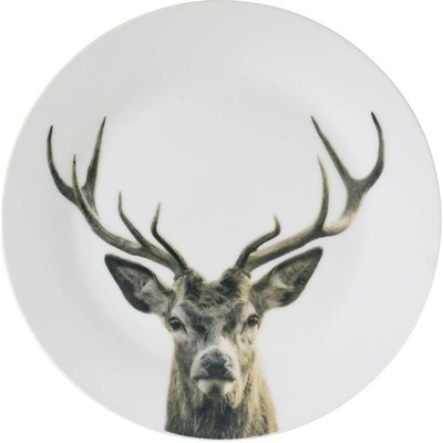 Mars & More Porcelánový dezertní talířek s jelenem Red Deer 19 x 2cm