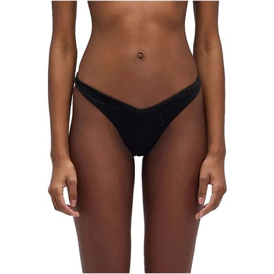 SUNDEK Loren lurex high-leg briefs bikini bottom - Black (Black)