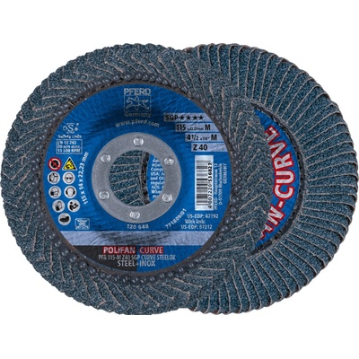Pferd Brúsny lamelový kotúč 115 x 22,2 mm 40 4007220821671
