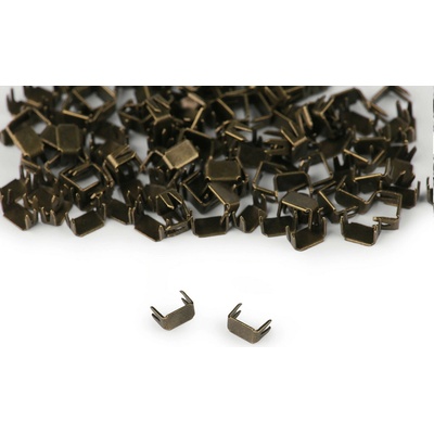 Koncovka na zip 3 mm dolní Varianta: staromosaz, Balení: 10 g 36098/57628/234624