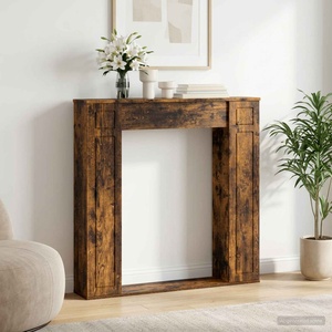 vidaXL Рамка за камина Опушен дъб 100 x 20 x 100 cm (8006620)