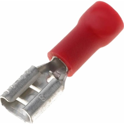 Konektor Faston 2,8 mm dutinka (5ks) červený