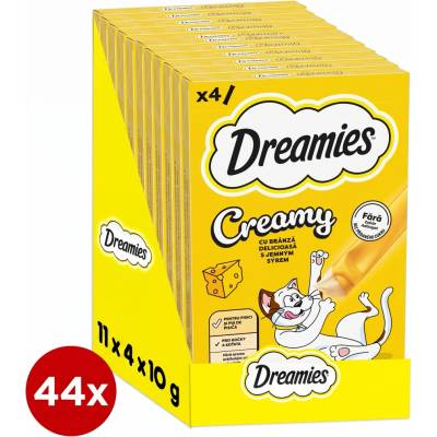 Dreamies pochúťka pre mačky Creamy so syrom 11x(4x10 g)