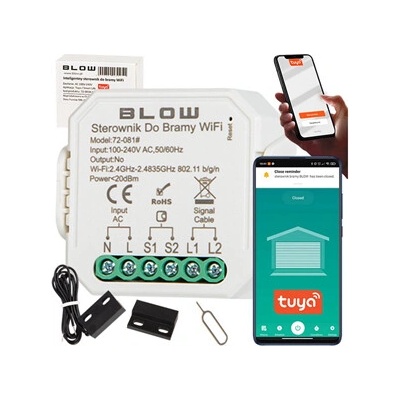 Smart dálkové ovládání pro vrata a brány BLOW 72-081, WiFi TUYA