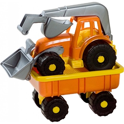 Androni Traktorový nakladač s vlekom Power Worker oranžový